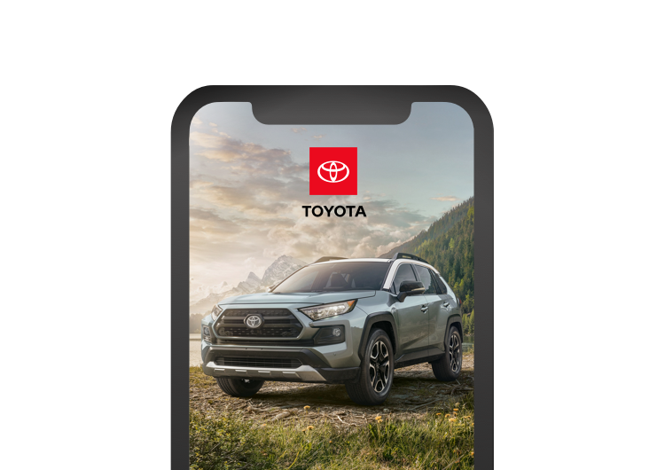 Toyota App on a mobile phone - Matick Toyota in Macomb Township MI
