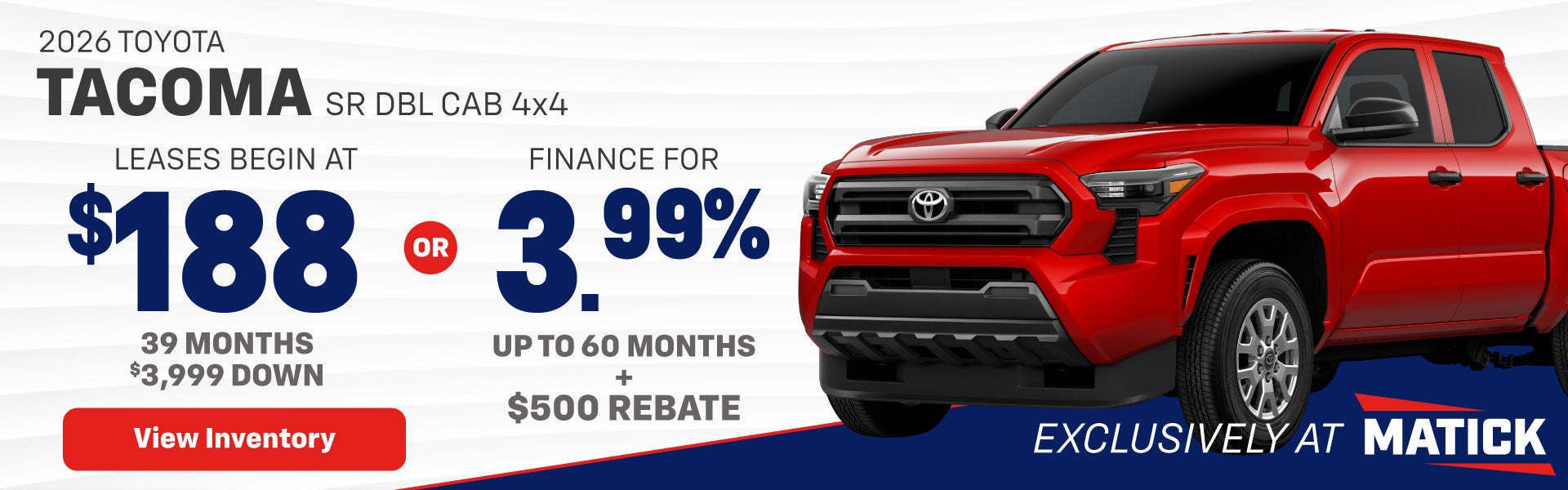 New Toyota Tacoma Special