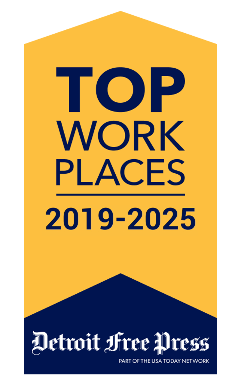 Detroit Free Press Top Workplaces award badge